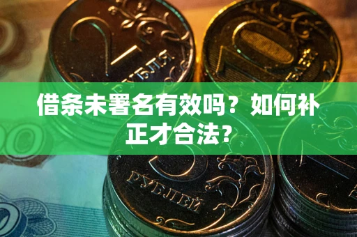 北京借条未署名有效吗？如何补正才合法？