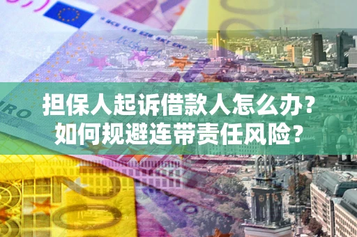 北京担保人起诉借款人怎么办？如何规避连带责任风险？
