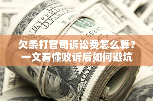 北京欠条打官司诉讼费怎么算？一文看懂败诉后如何避坑